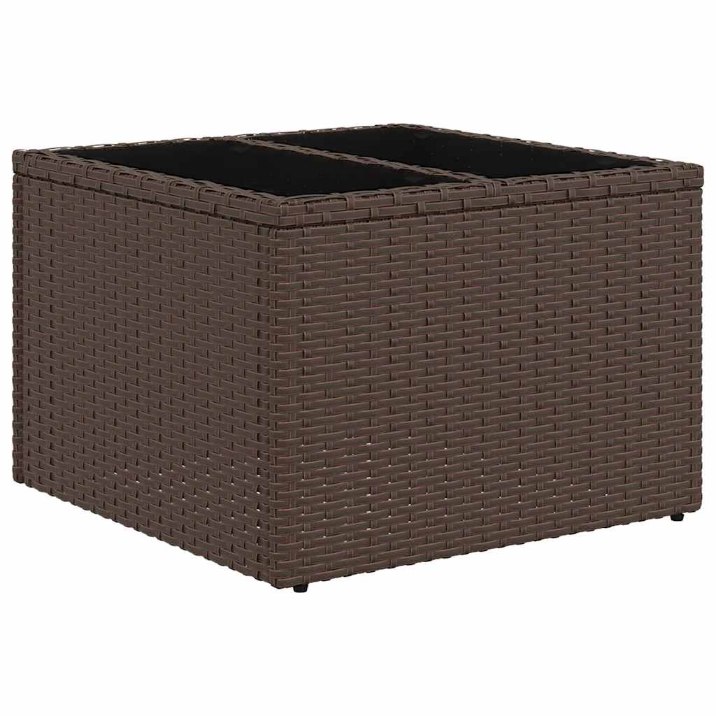 Set Divano da Giardino con cuscino 8 pcs Marrone Poly Rattan - homemem39