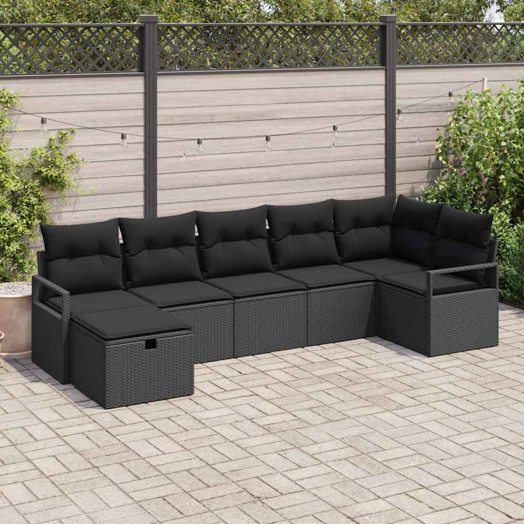 Set di divani con cuscino 5 pcs polyrattan | homemem39