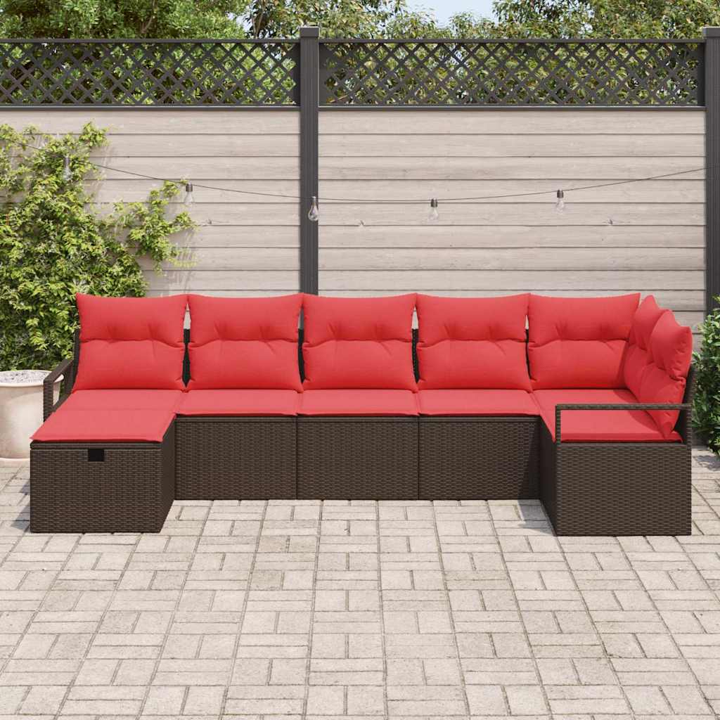 Set di divani con cuscino 4 pcs polyrattan | homemem39