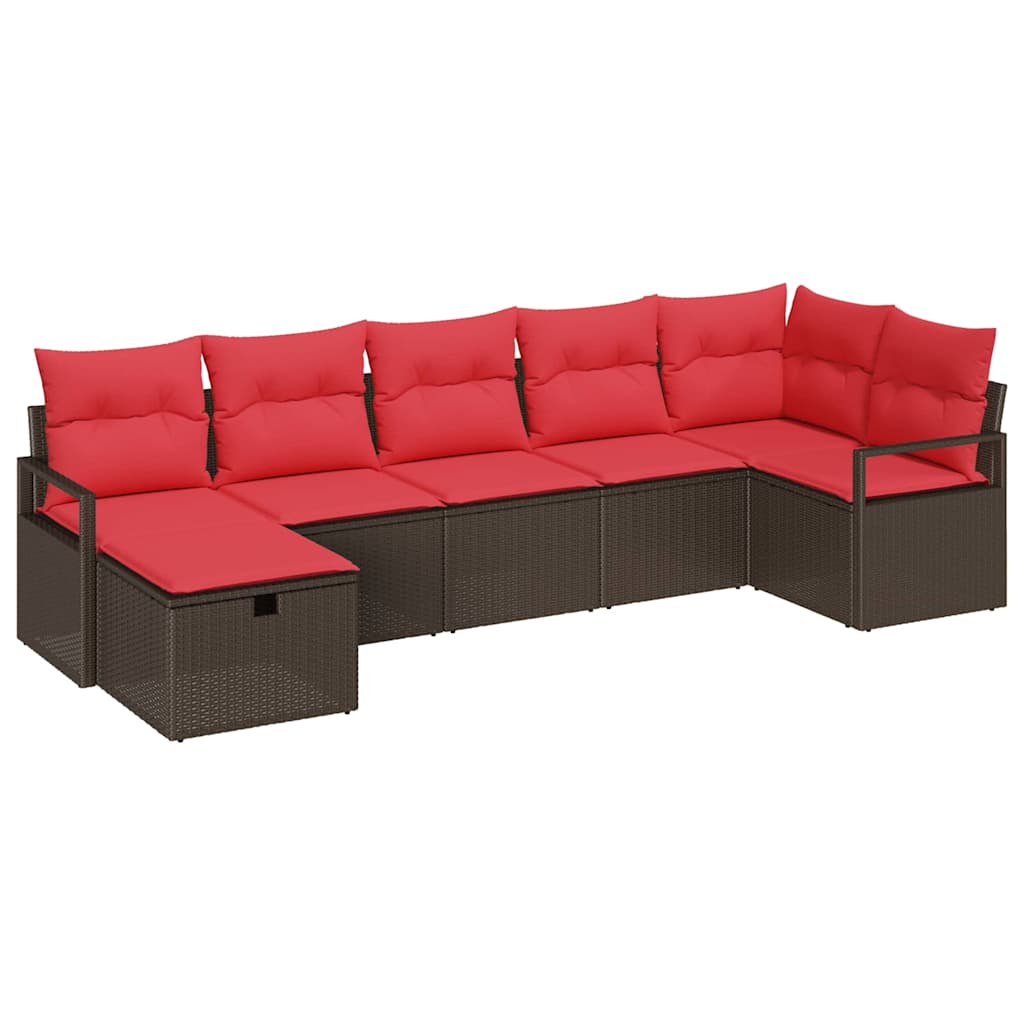 Set di divani con cuscino 4 pcs polyrattan | homemem39