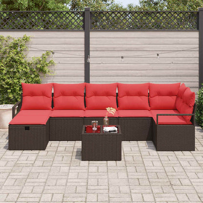 Set di divani con cuscino 5 pcs polyrattan | homemem39