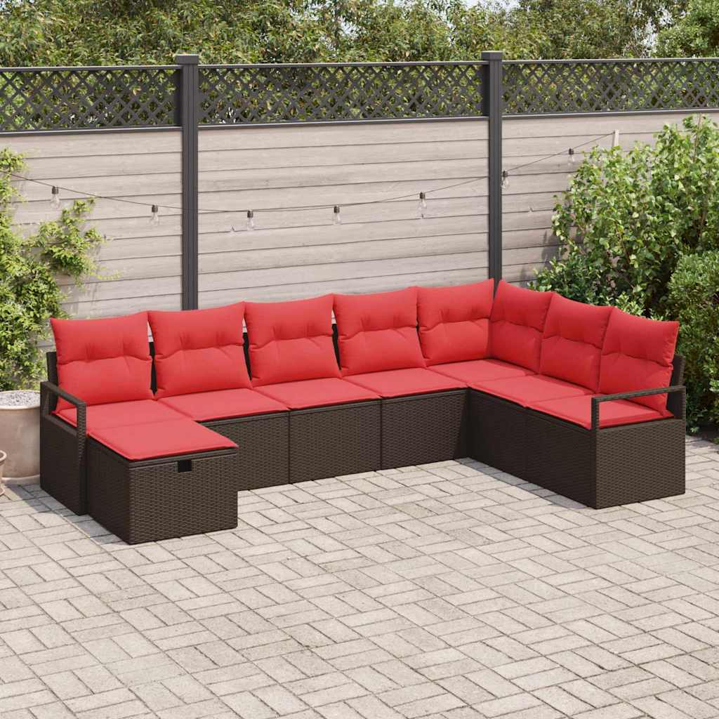Set di divani con cuscino 6 pcs polyrattan | homemem39