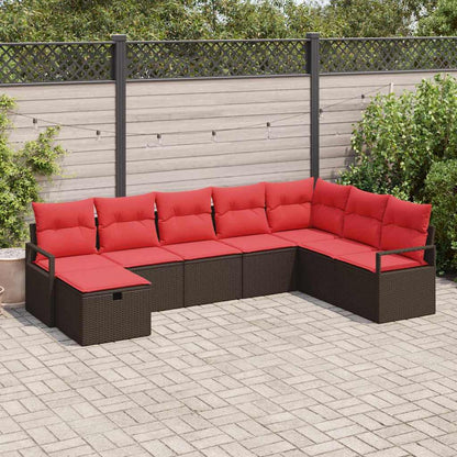 Set di divani con cuscino 6 pcs polyrattan | homemem39