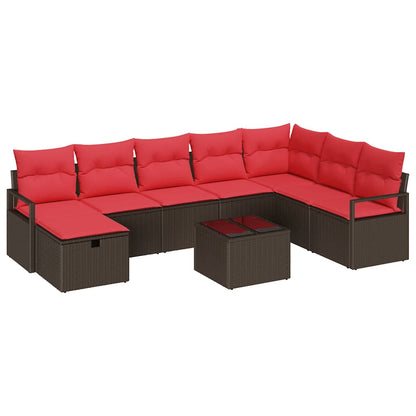 Set di divani con cuscino 5 pcs polyrattan | homemem39