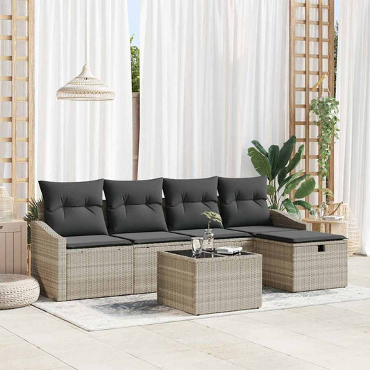 Set di divani 6 pz polyrattan | homemem39
