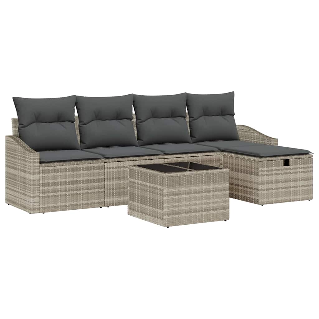 Set di divani 6 pz polyrattan | homemem39