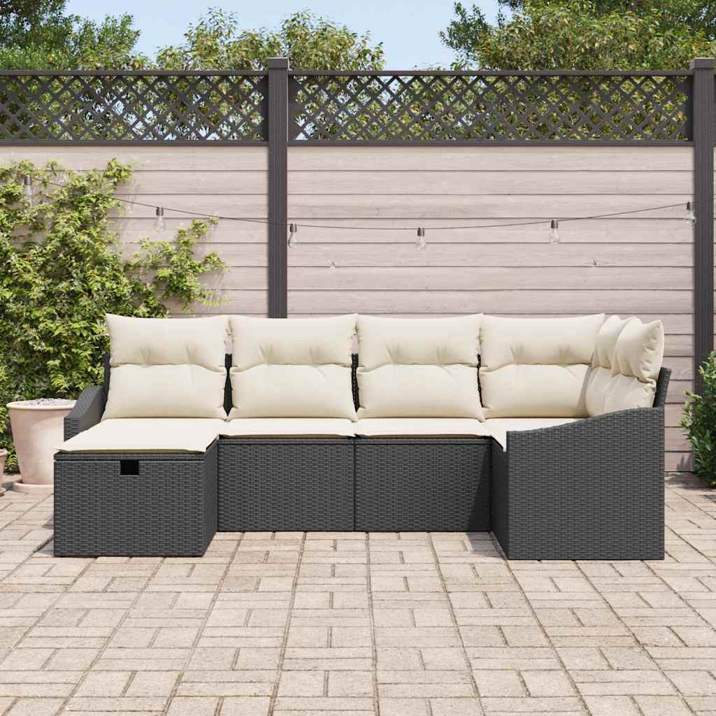 Set di divani con cuscino 7 pcs polyrattan | homemem39