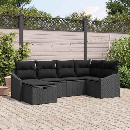 Set di divani con cuscino 7 pcs polyrattan | homemem39