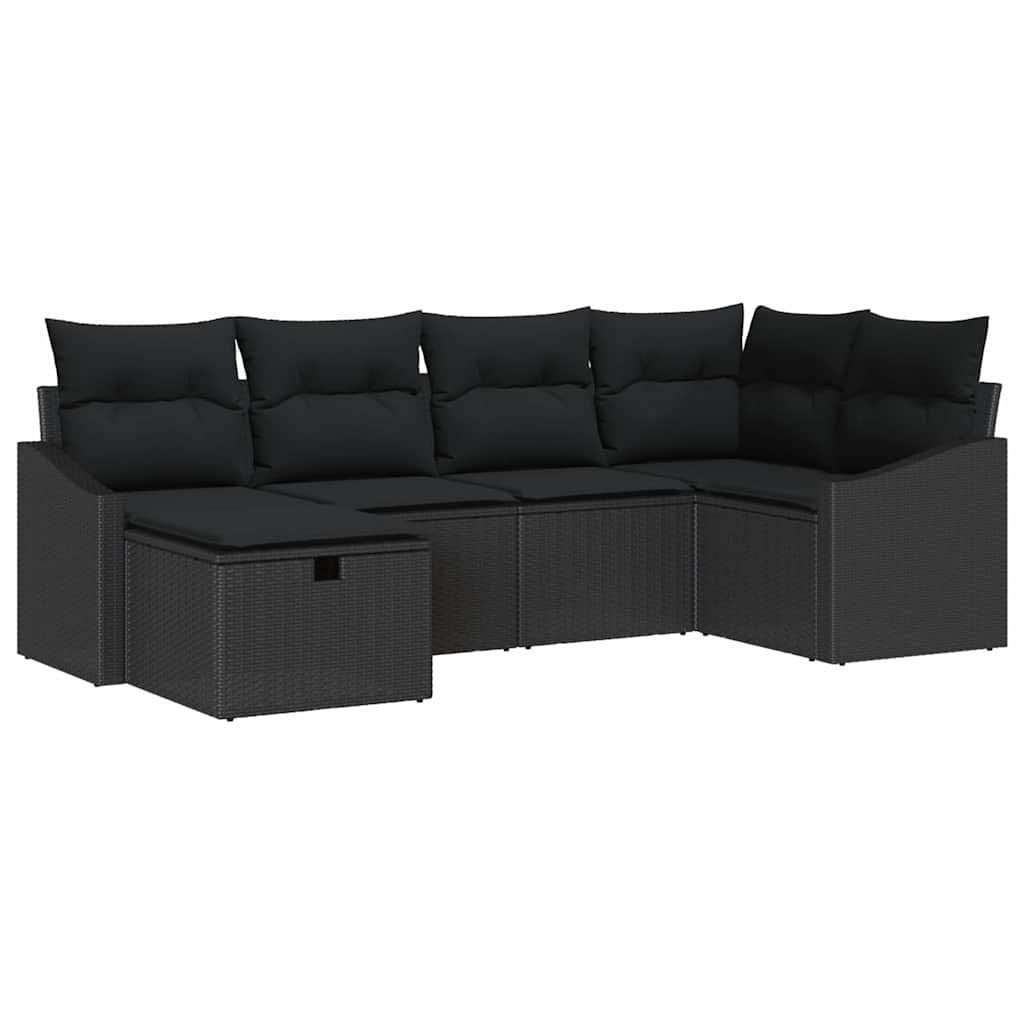 Set di divani con cuscino 7 pcs polyrattan | homemem39