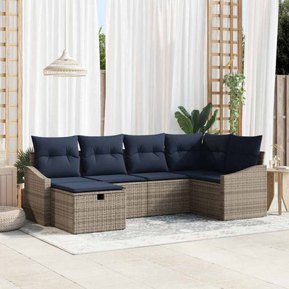 Set di divani con cuscino 3 pcs polyrattan | homemem39