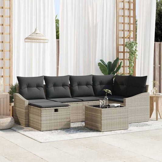 Set di divani 6 pz polyrattan | homemem39