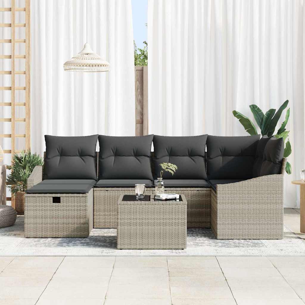 Set di divani 6 pz polyrattan | homemem39
