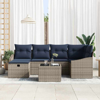 Set di divani con cuscino 3 pcs polyrattan | homemem39