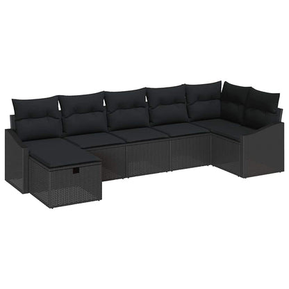 Set di divani con cuscino 7 pcs polyrattan | homemem39