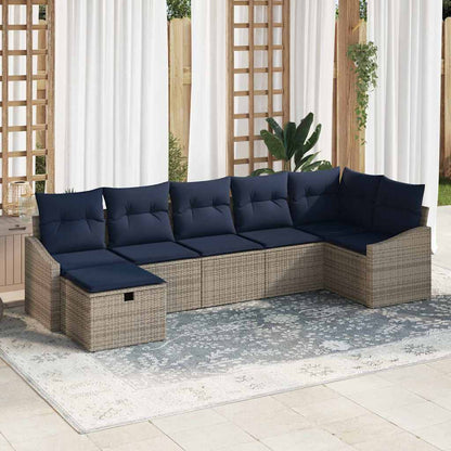 Set di divani con cuscino 4 pcs polyrattan | homemem39