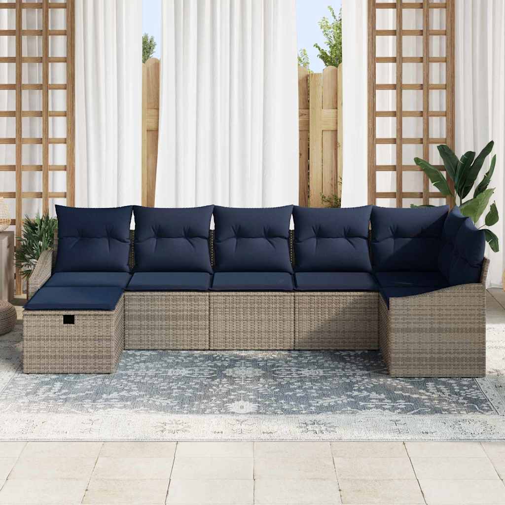 Set di divani con cuscino 4 pcs polyrattan | homemem39