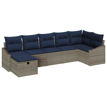 Set di divani con cuscino 4 pcs polyrattan | homemem39