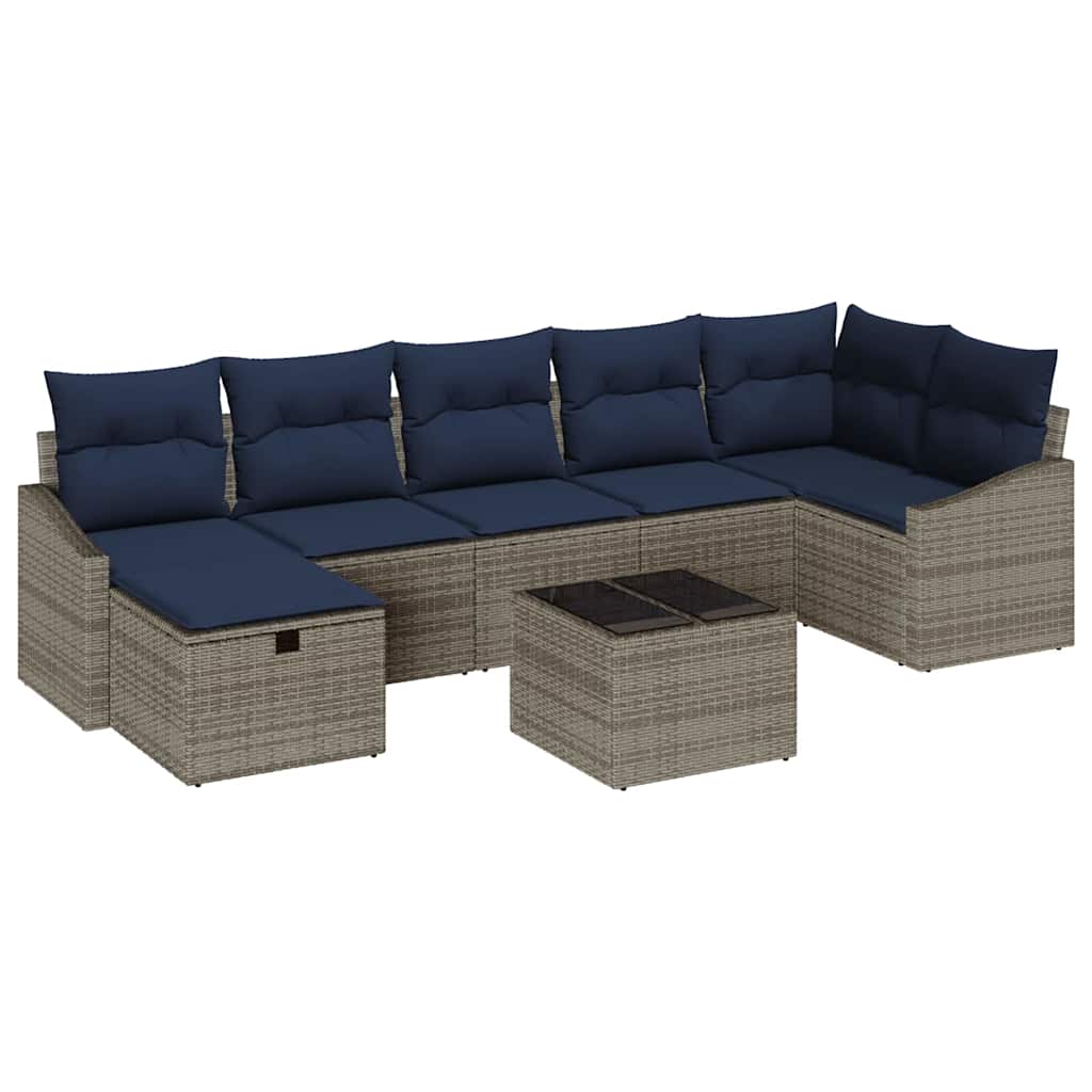 Set di divani con cuscino 5 pcs polyrattan | homemem39