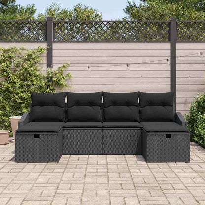 Set di divani con cuscino 6 pcs polyrattan | homemem39