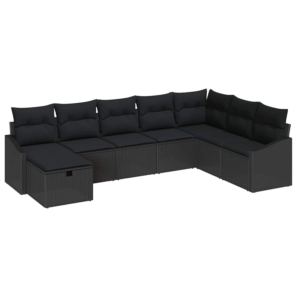 Set di divani con cuscino 8 pcs polyrattan | homemem39