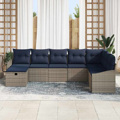 Set di divani con cuscino 6 pcs polyrattan | homemem39