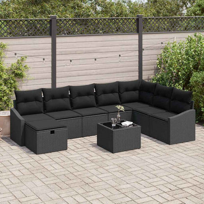 Set di divani con cuscino 8 pcs polyrattan | homemem39