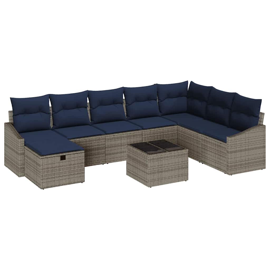Set di divani con cuscino 6 pcs polyrattan | homemem39