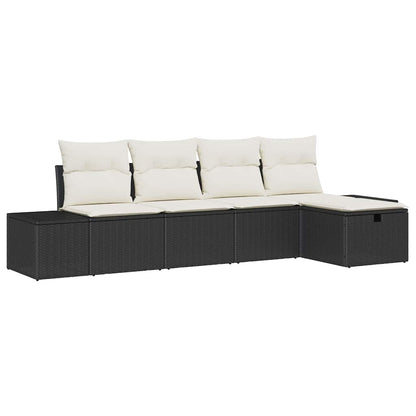 Set di divani con cuscino 5 pcs polyrattan | homemem39