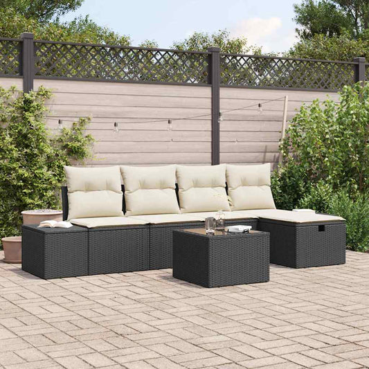Set di divani 6 pz polyrattan | homemem39