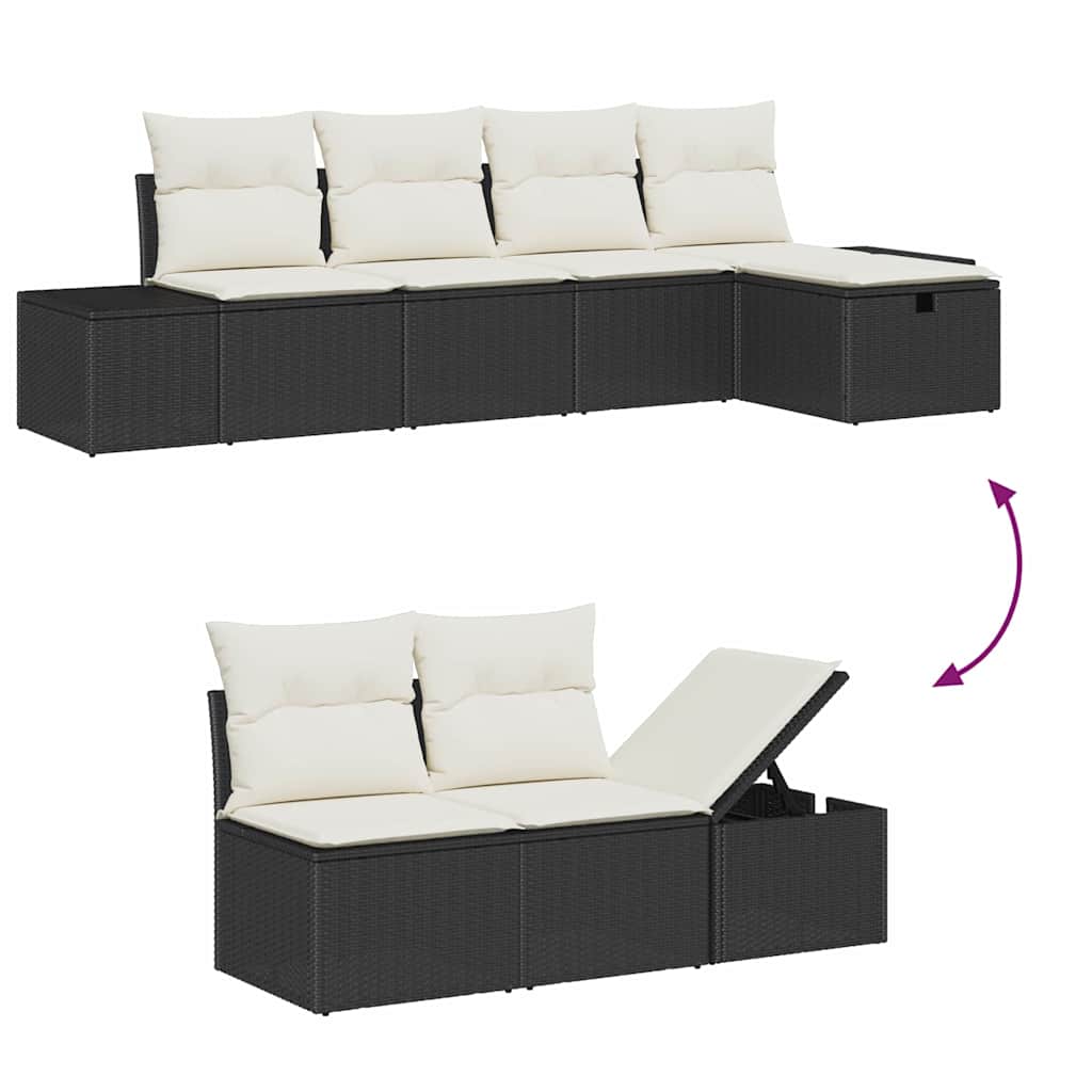 Set di divani con cuscino 6 pcs polyrattan | homemem39