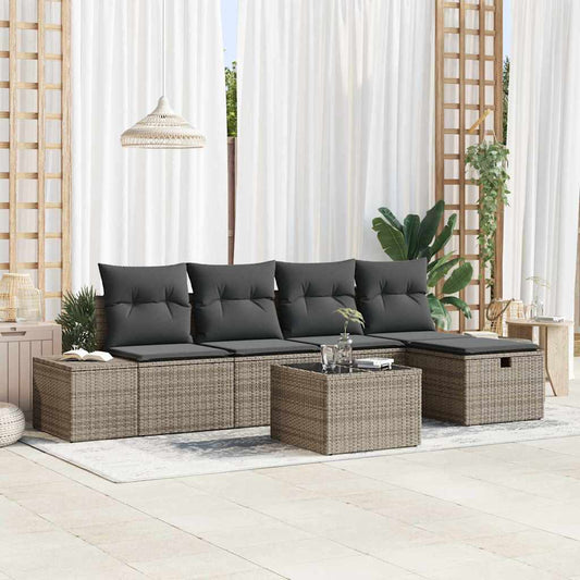 Set di divani 5 pz polyrattan | homemem39