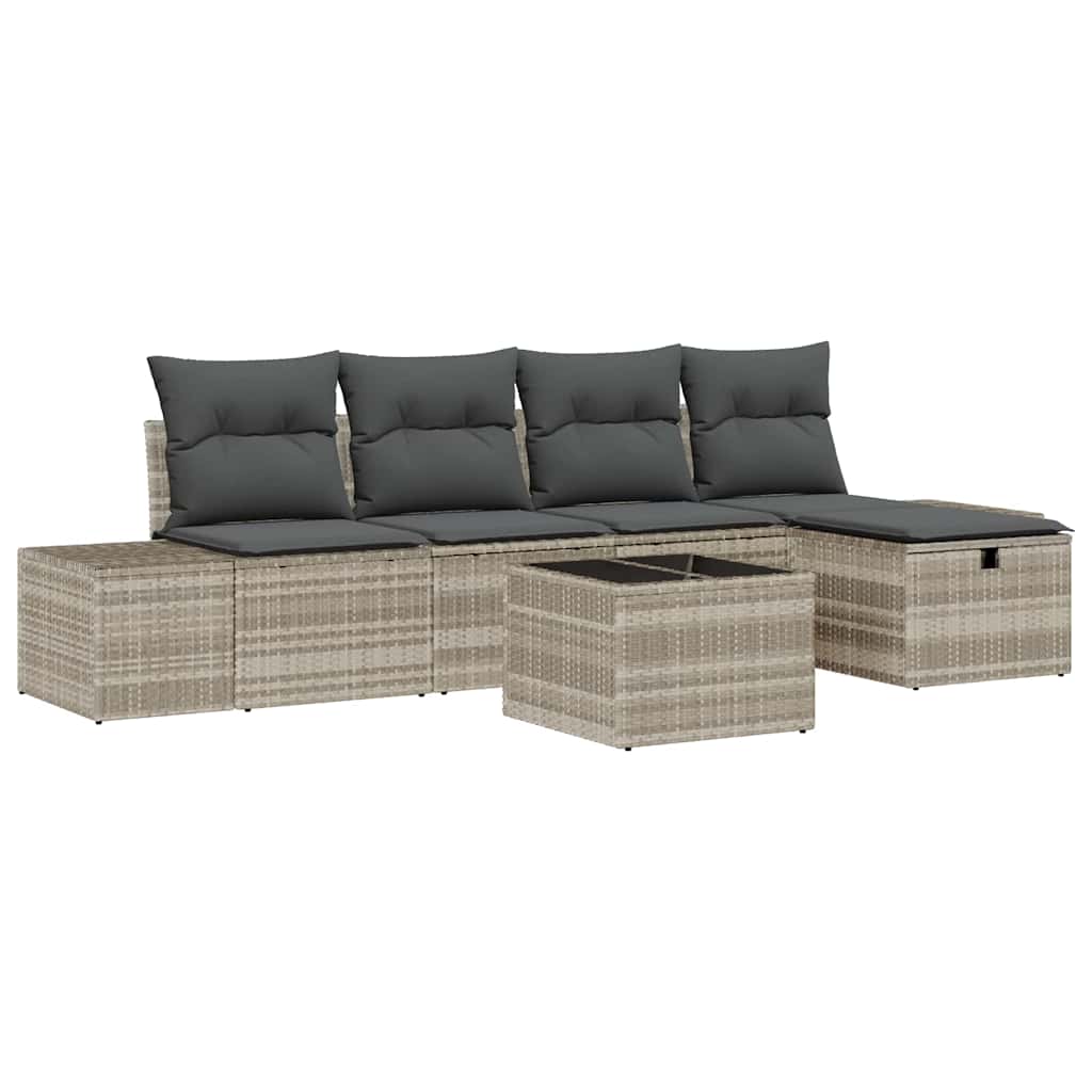 Set di divani 6 pz polyrattan | homemem39