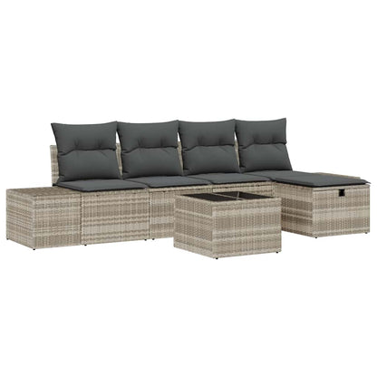Set di divani 6 pz polyrattan | homemem39