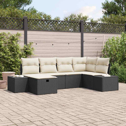 Set di divani con cuscino 7 pcs polyrattan | homemem39