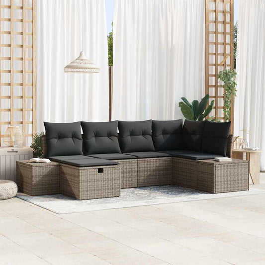 Set di divani 7 pz polyrattan | homemem39
