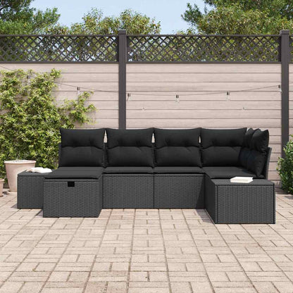 Set di divani con cuscino 6 pcs polyrattan | homemem39