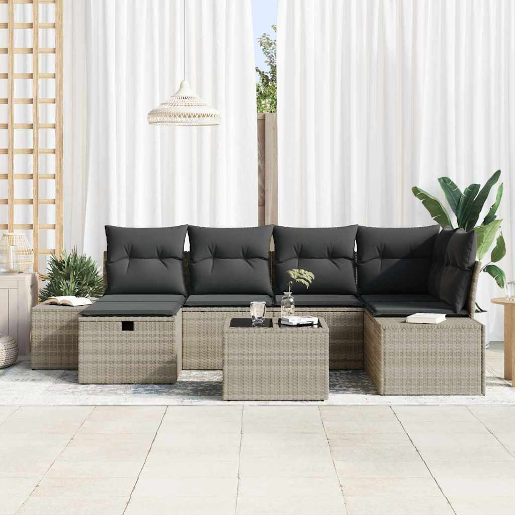 Set di divani 6 pz polyrattan | homemem39