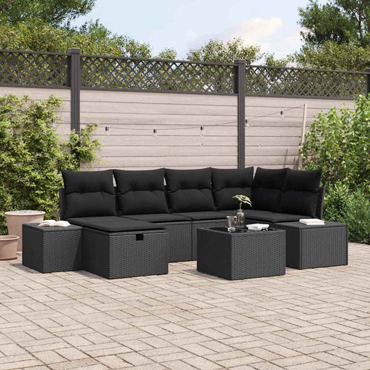 Set di divani con cuscino 6 pcs polyrattan