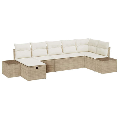 Set di divani con cuscino 7 pcs polyrattan | homemem39