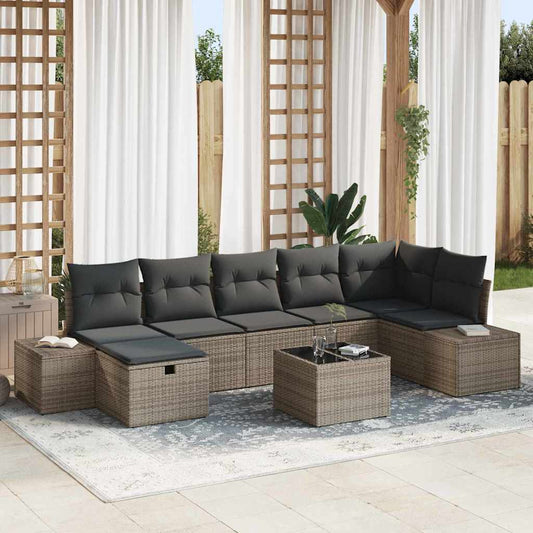 Set di divani con cuscino 7 pcs polyrattan