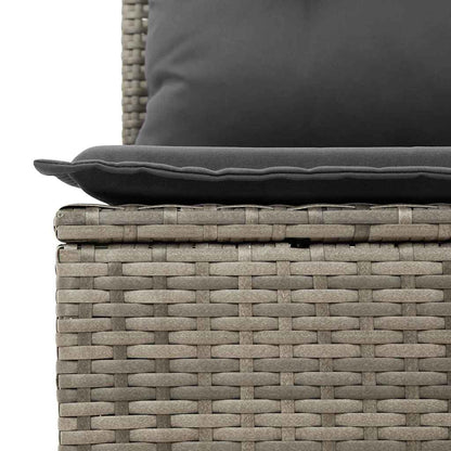 Set Divano da Giardino 9 pz Grigio polyrattan | homemem39