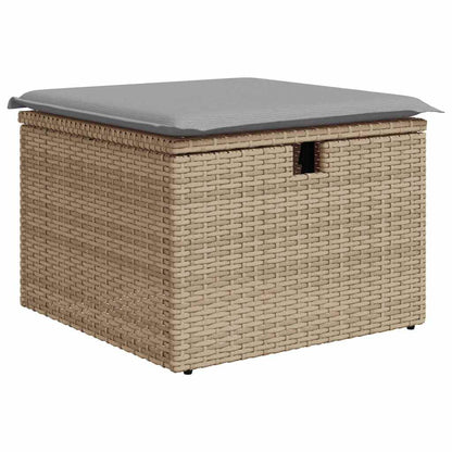 Set Divano da Giardino 9 pz Beige polyrattan | homemem39