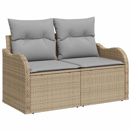 Set Divano da Giardino 6 pcs Beige polyrattan - homemem39