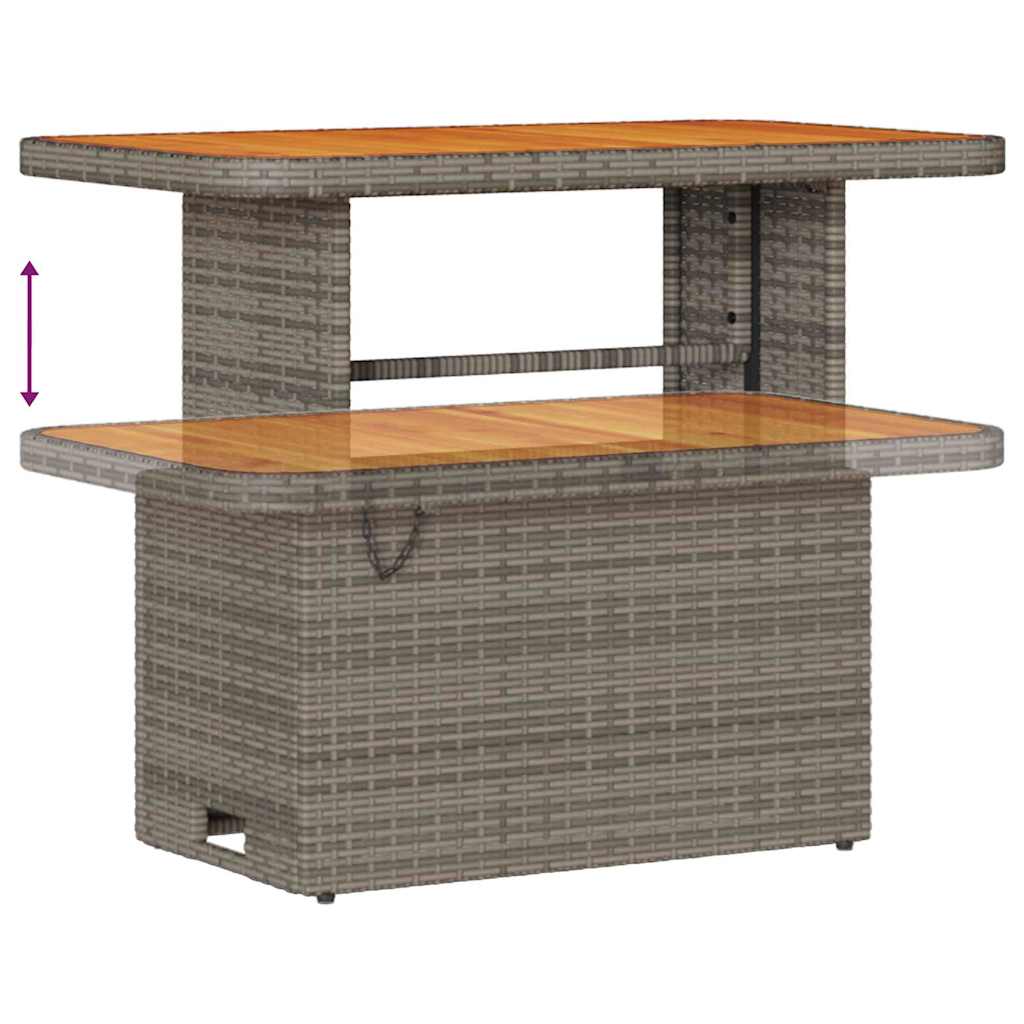 Set Divano da Giardino con cuscino 10 pcs Grigio polyrattan | homemem39