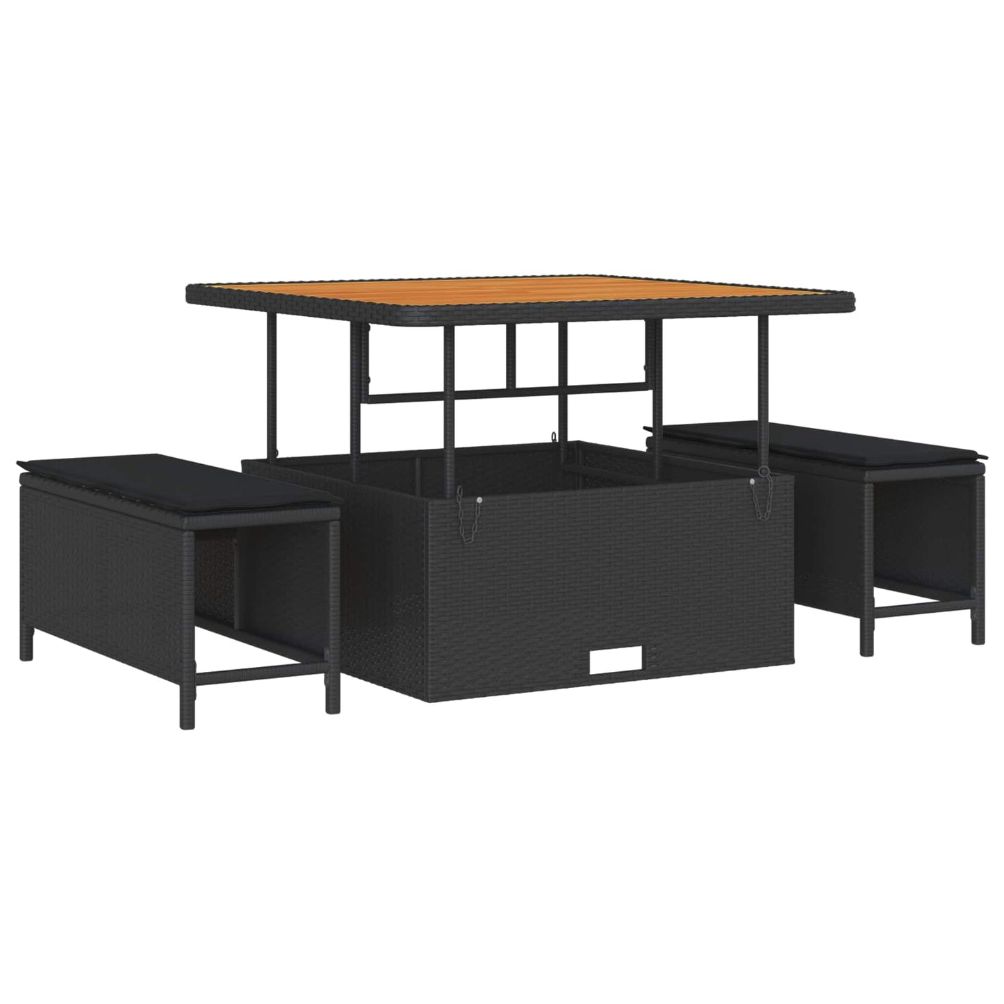 Set Divano da Giardino 12 pz Nero polyrattan | homemem39