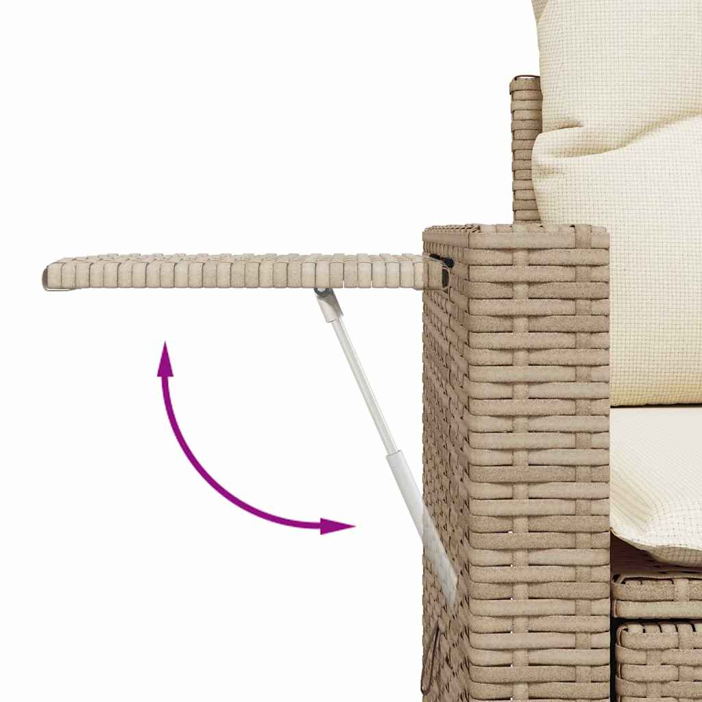 Set Divano da Giardino 9 pcs Beige polyrattan | homemem39