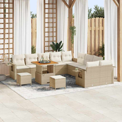 Set Divano da Giardino 13 pcs Beige polyrattan - homemem39