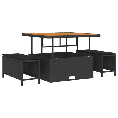 Set Divano da Giardino 12 pz Nero polyrattan | homemem39