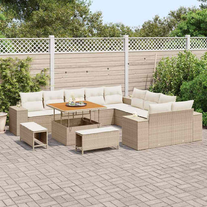 Set Divano da Giardino 13 pcs Beige polyrattan - homemem39