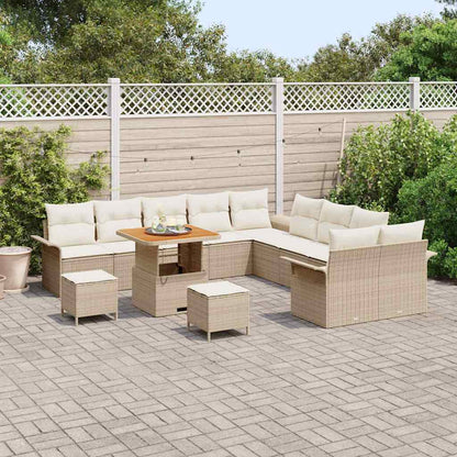Set Divano da Giardino 13 pcs Beige polyrattan - homemem39